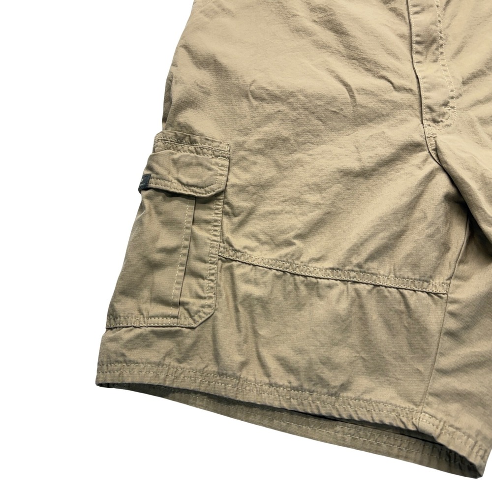 Wrangler Cargo Shorts Mens 42 Tan Khaki Ripstop‎ Outdoor Multi-Pocket Casual - Picture 7 of 16